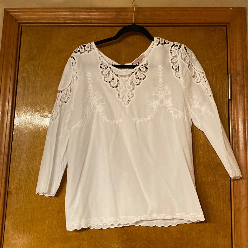White cotton blouse